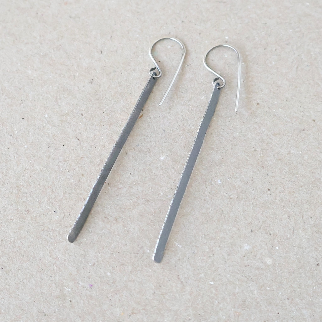Long Bar Earrings - Handcrafted with Australian Made Sterling Silver