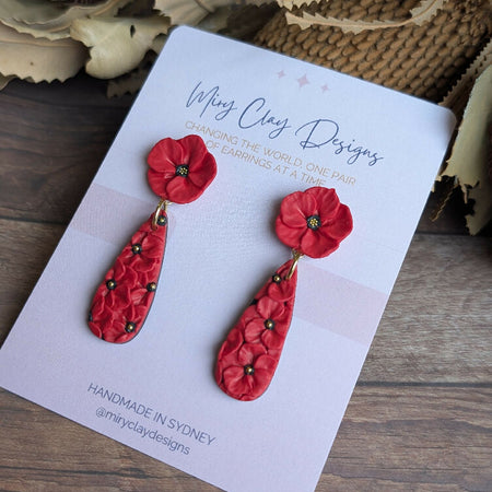 Field of Poppy Dangles