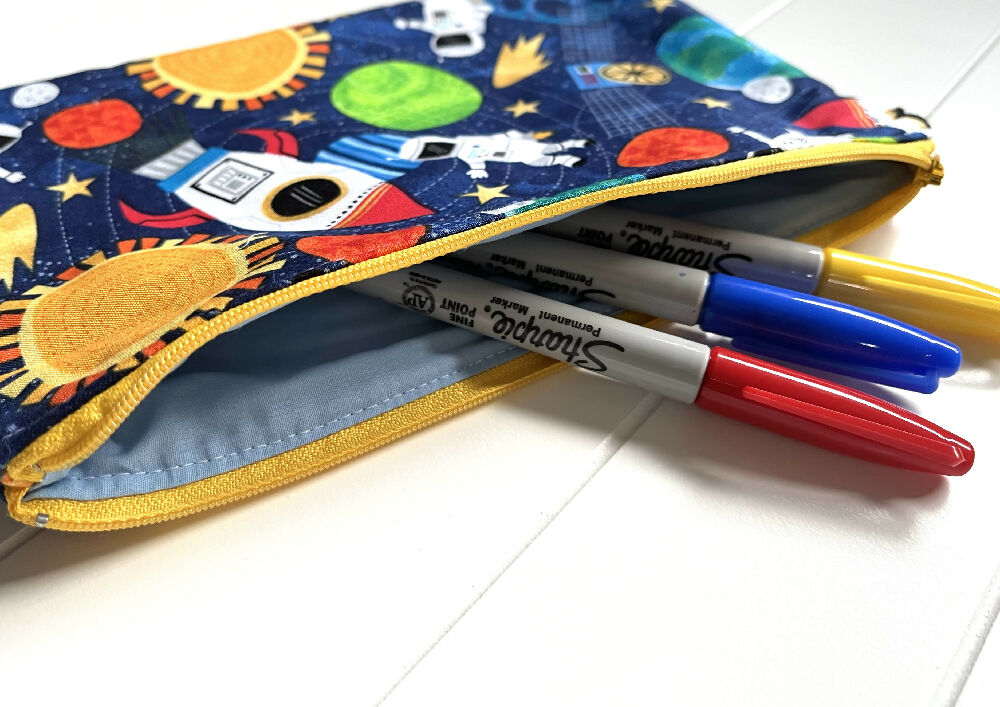 Outer space pencil case