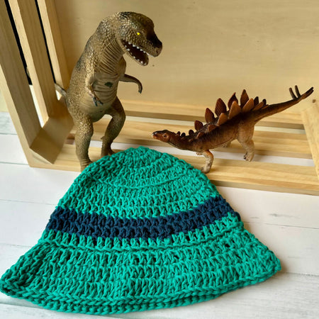 Emerald Green Crochet Baby Hat – 6-12 Months, Handmade & Breathable