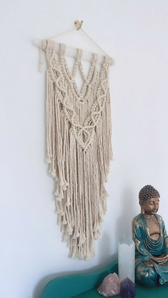 Lola Selenite Macrame Wallhanging