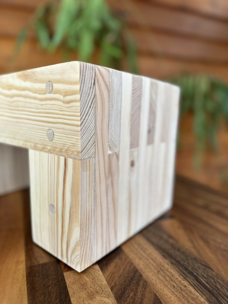 Natural Wood Step Stool