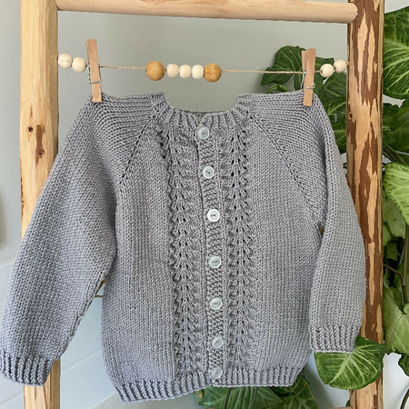Cardigan in Grey, Size 6-9months