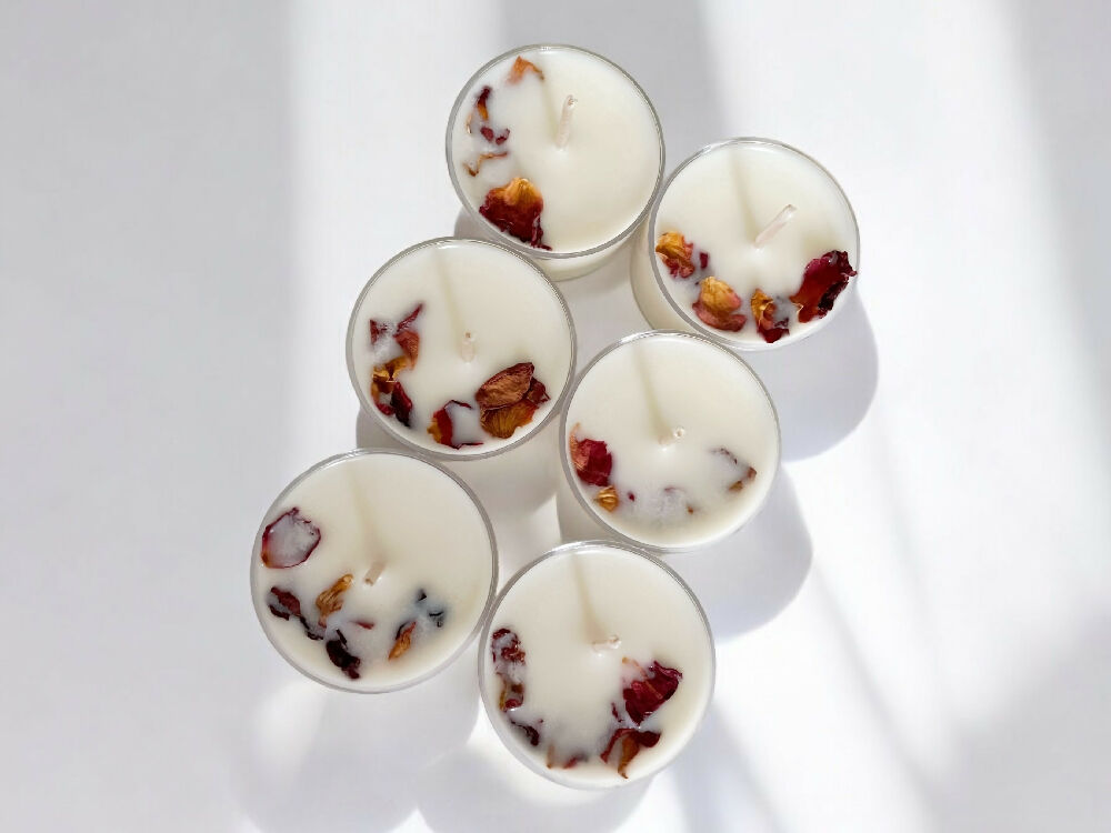 Botanical Rose Tea Lights