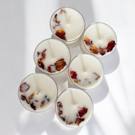 Botanical Rose Tea Lights