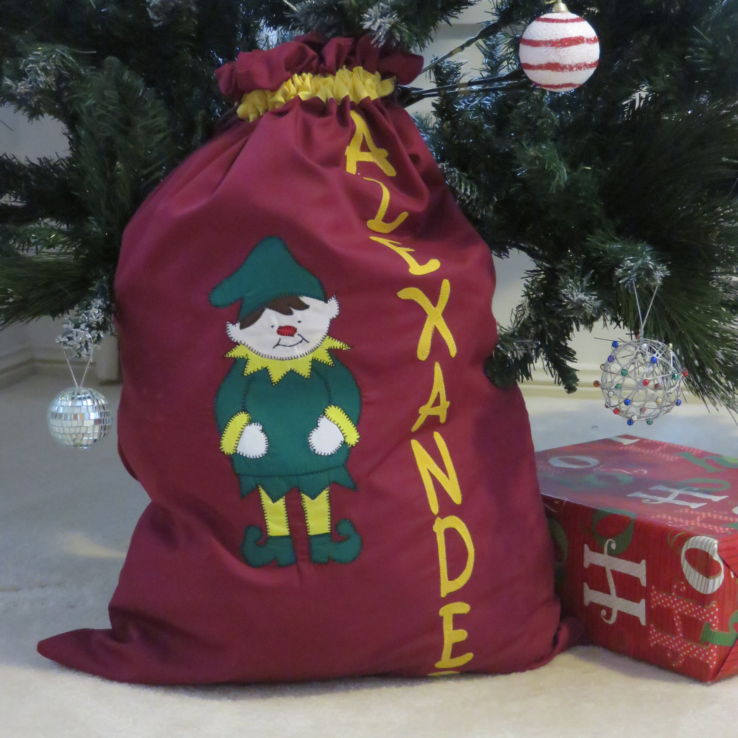 Personalised Christmas Sack - Elf