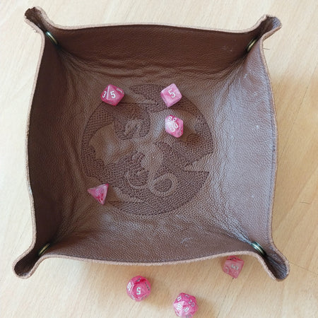 Embossed Dragon Dice Throw Tray