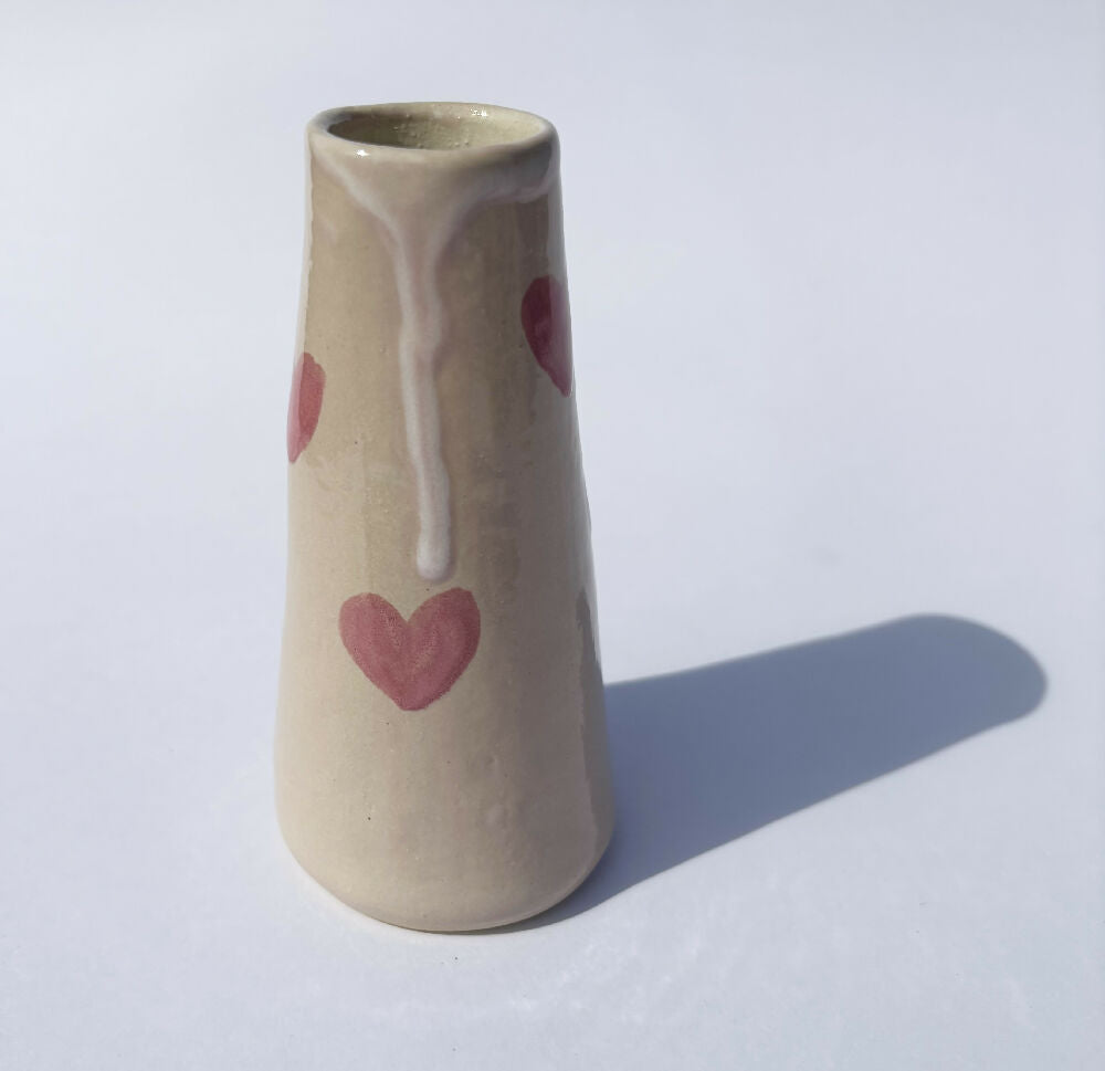 Small Bud Vase Hearts 2
