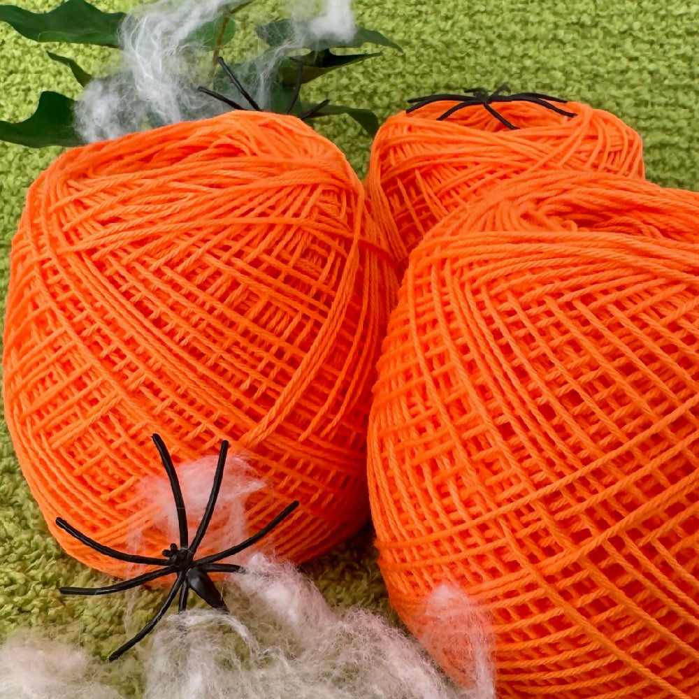 Halloween Orange Cotton Yarn Cake