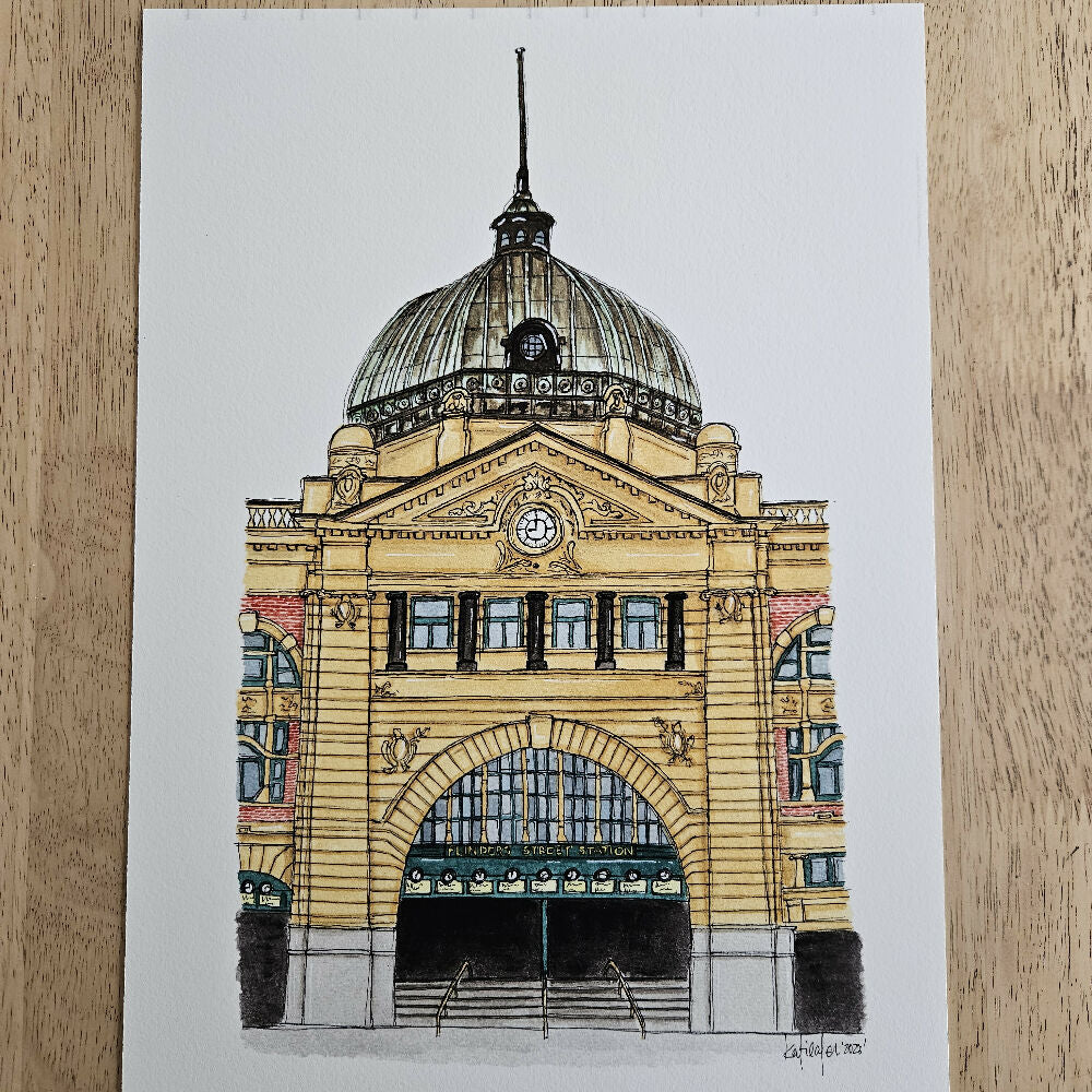 the melbourne series - flinders street station