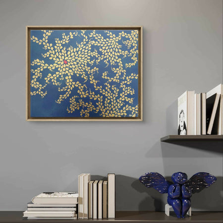 New Mercies - Gold on Blue II | Original acrylic art on canvas |