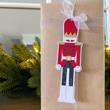 Nutcracker gift tags, Christmas gifting. Choice of colours.