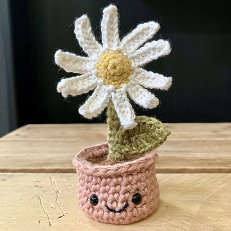 Crochet Daisy Amigurumi Flower Friend