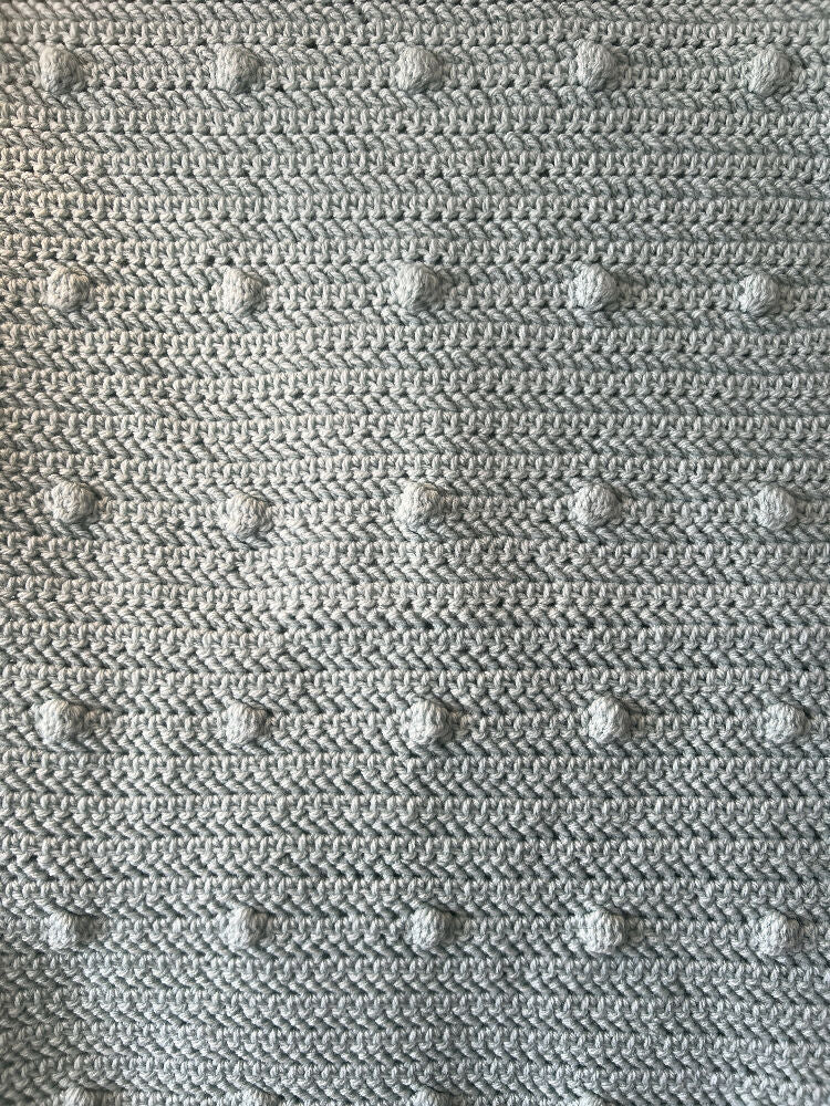 Crochet | Blanket / Throw| Various Styles | Blue Popcorn/Bobble