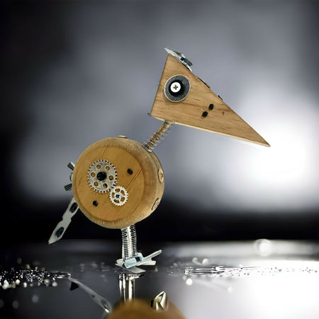 Clyde - Wooden Steampunk Bird