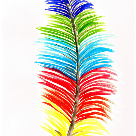 Feather - Original Art Greeting Card