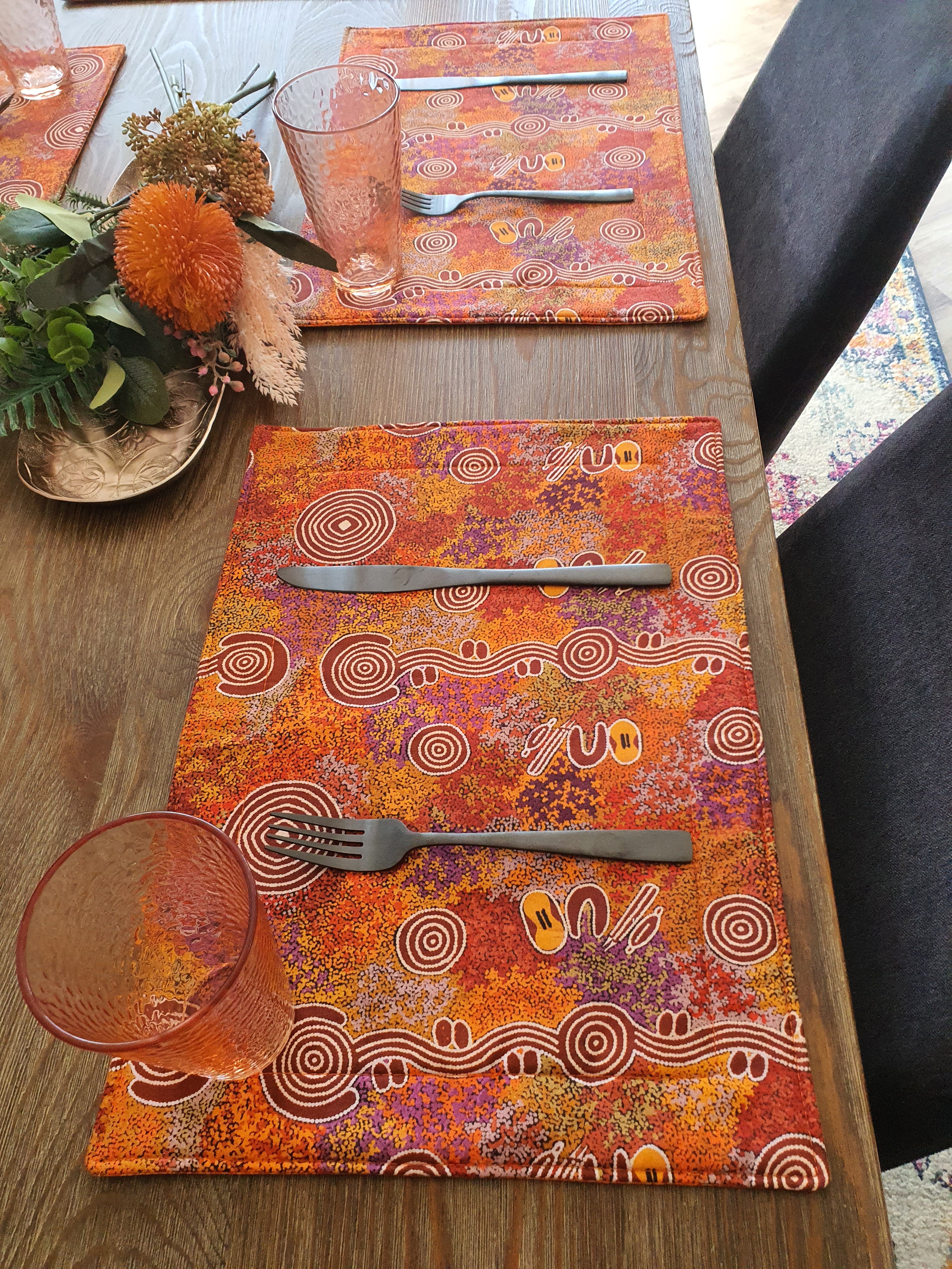 Indigenous Placemats - Fire Country Dreaming