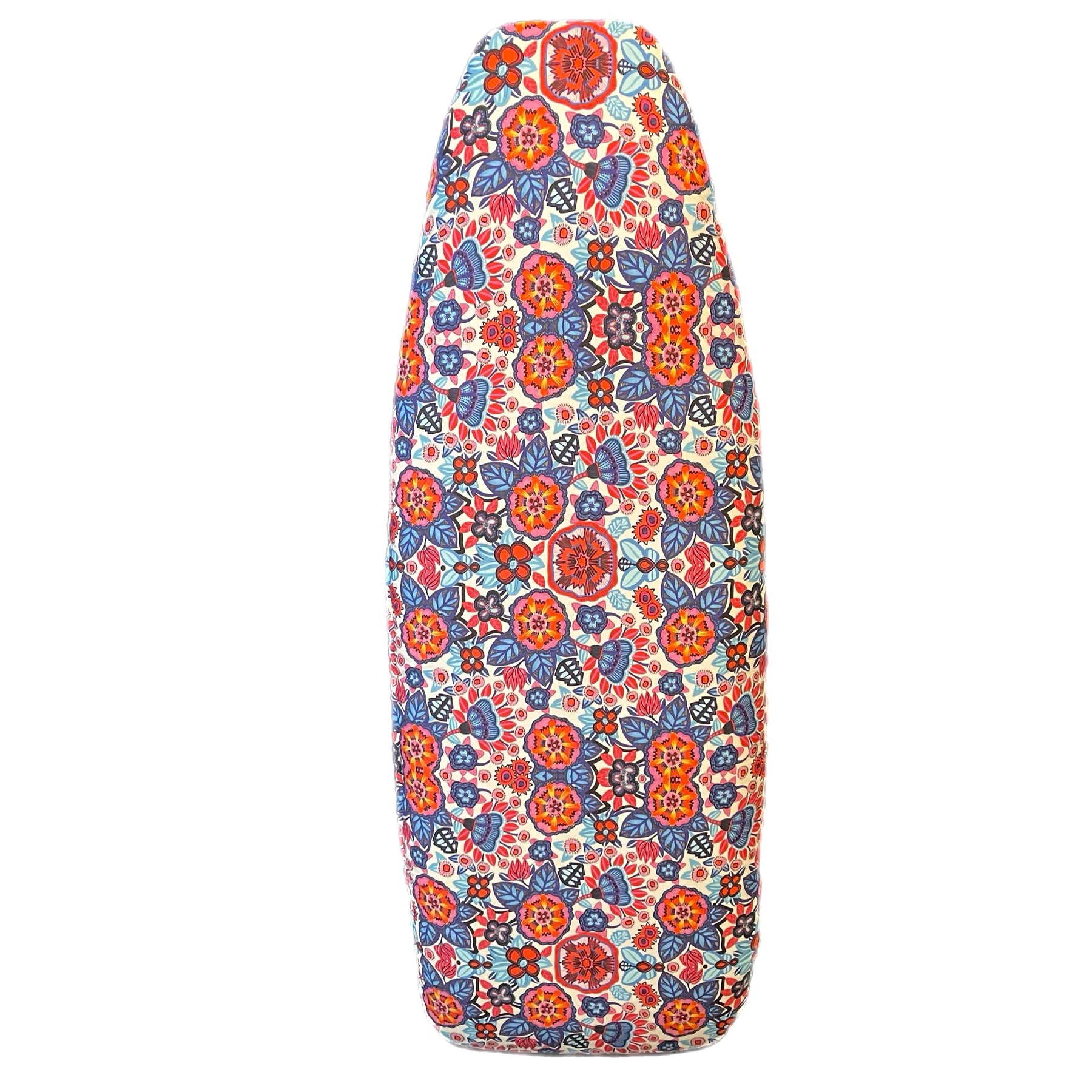Padded Ironing board cover-Fireworks Flora White