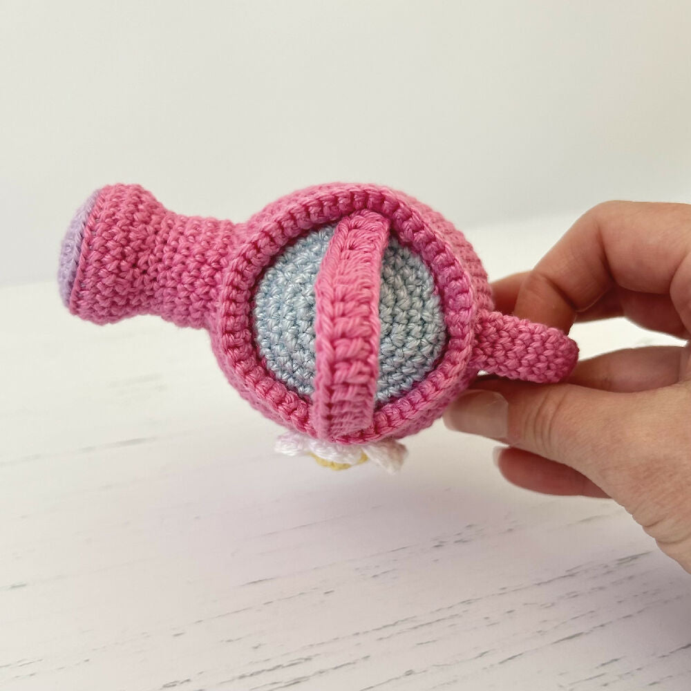 Charming | Crochet | Watering Can | Pink | Ready to Ship