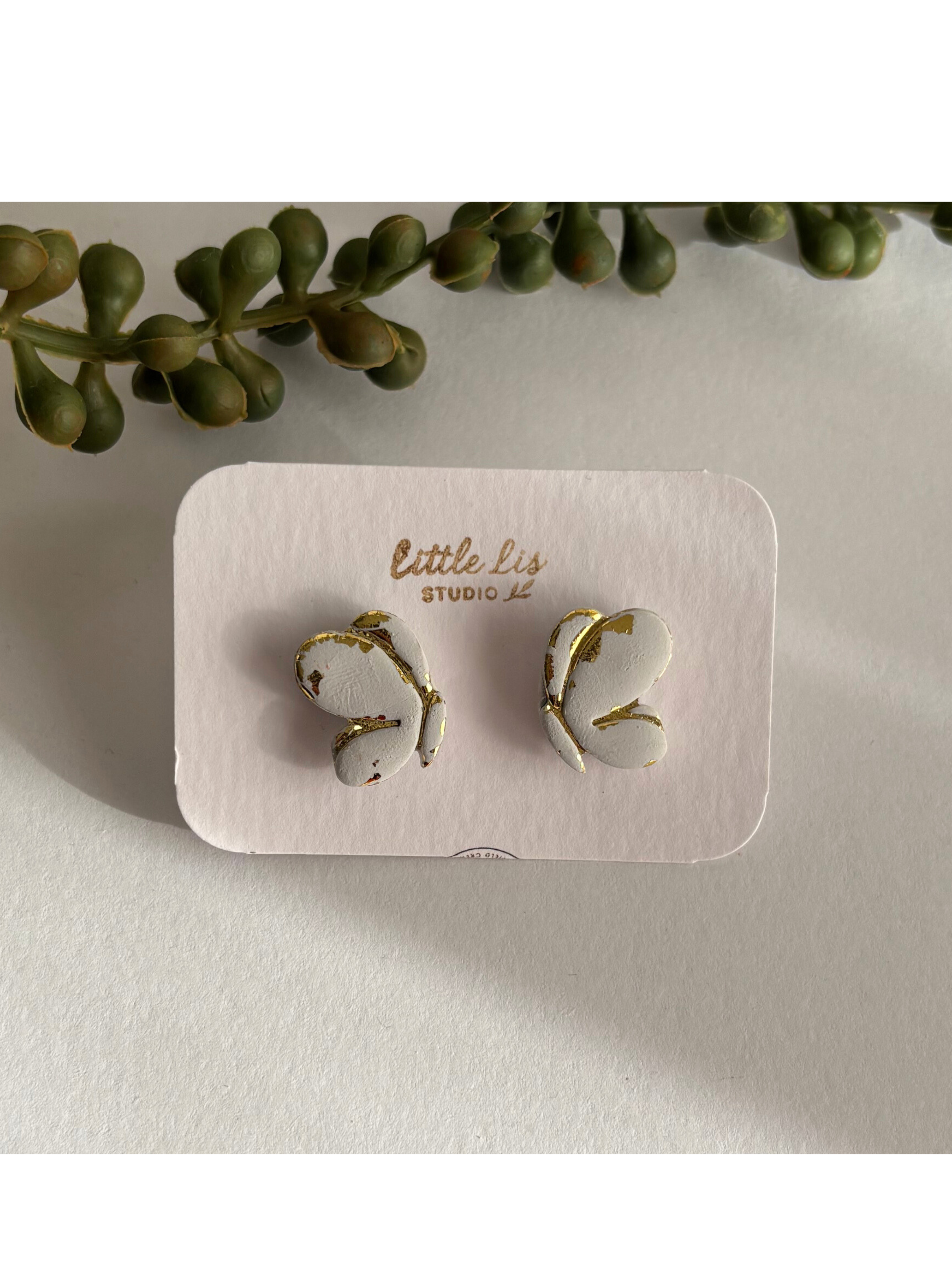 "Flutterby" Butterfly Stud Earrings