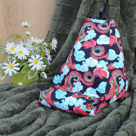 Dragon Design Pillow Stand with Pocket to suit Book and Tablet