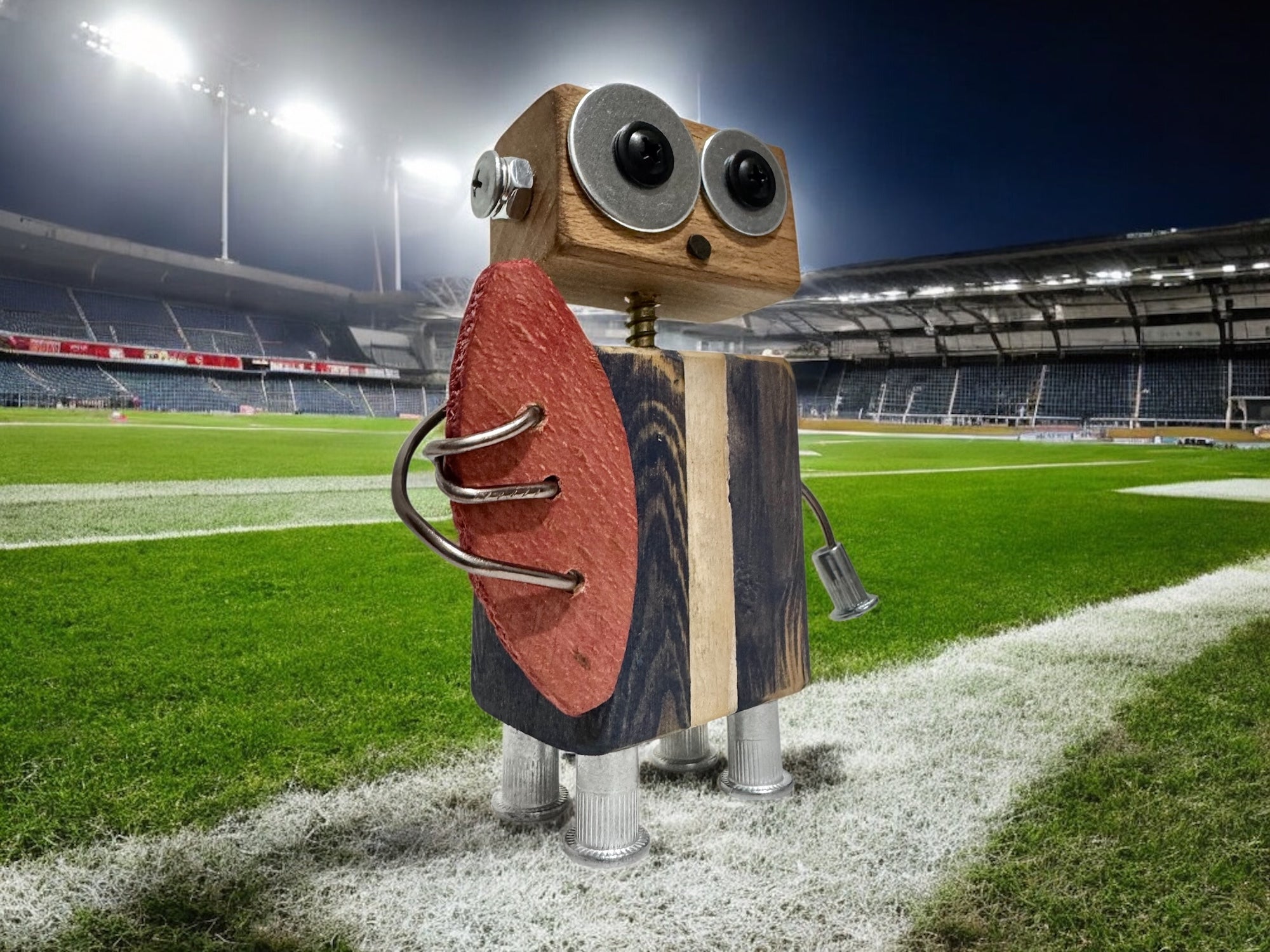 Frederick - Wooden Footy Robot