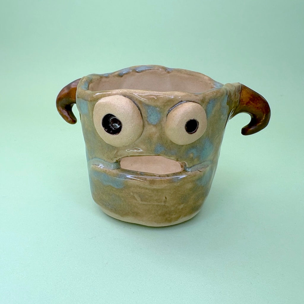 Ceramic monster pot