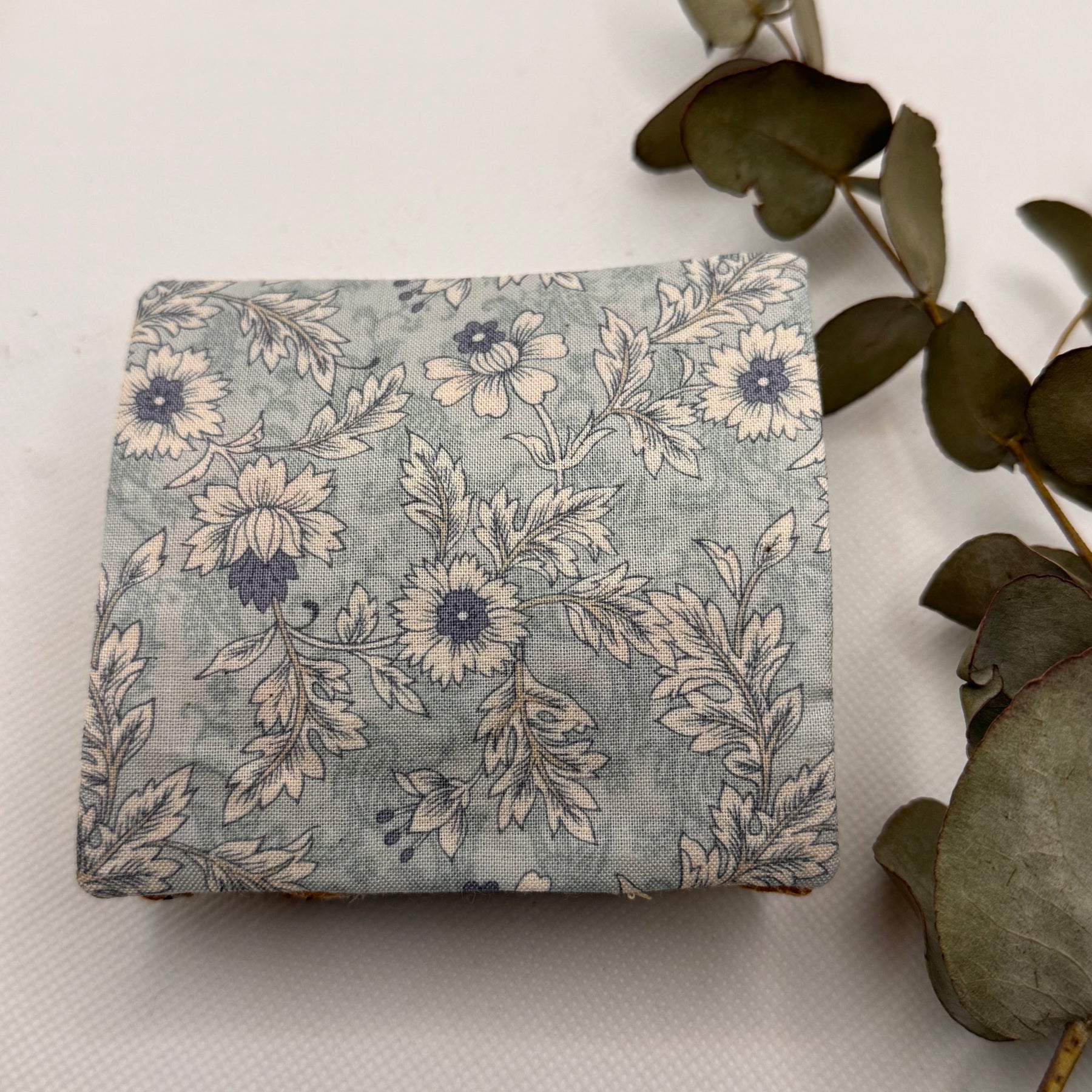 Hand embroidered/liberty pin cushion