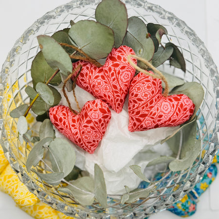 Love hearts - Liberty red