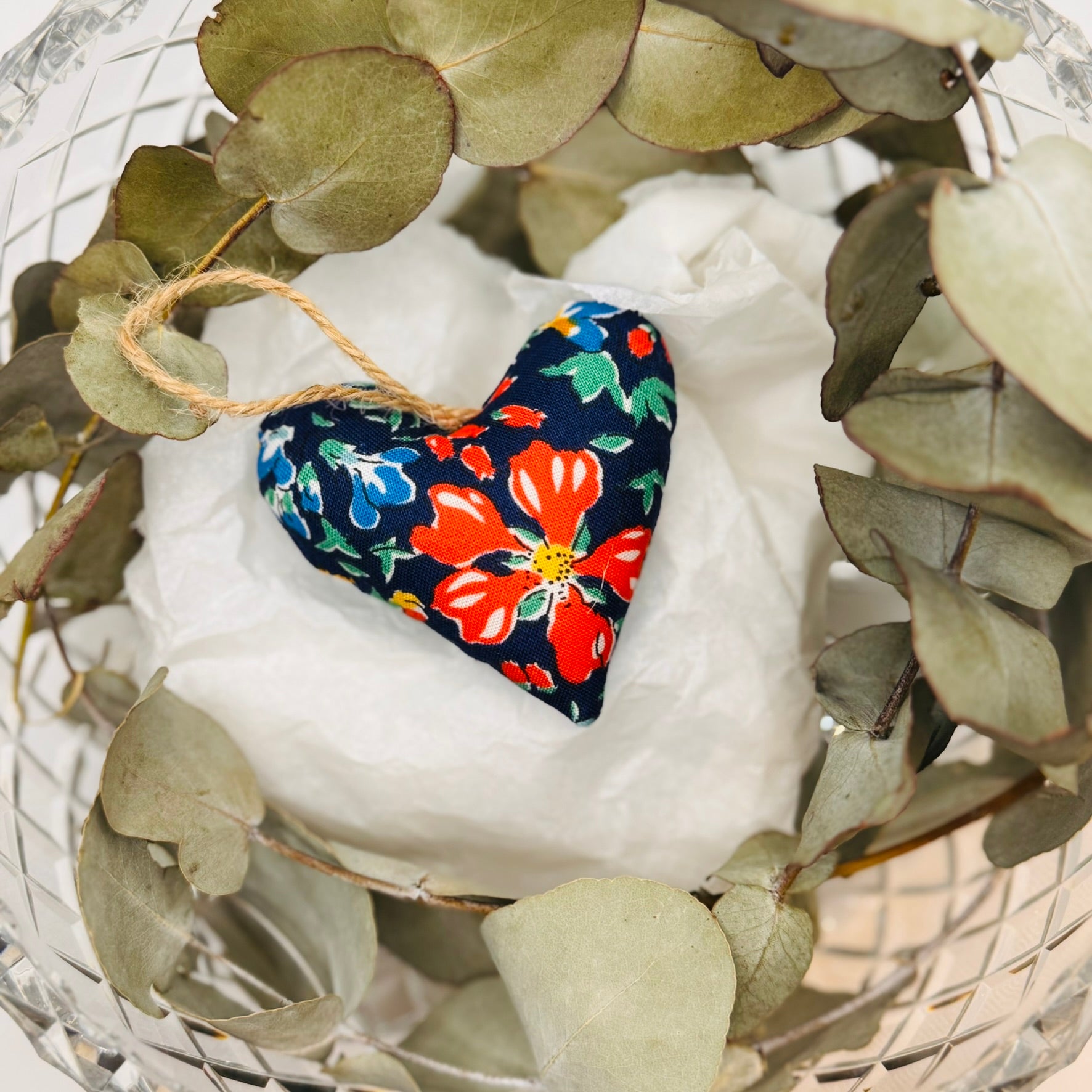 Love hearts - Liberty Dark blue