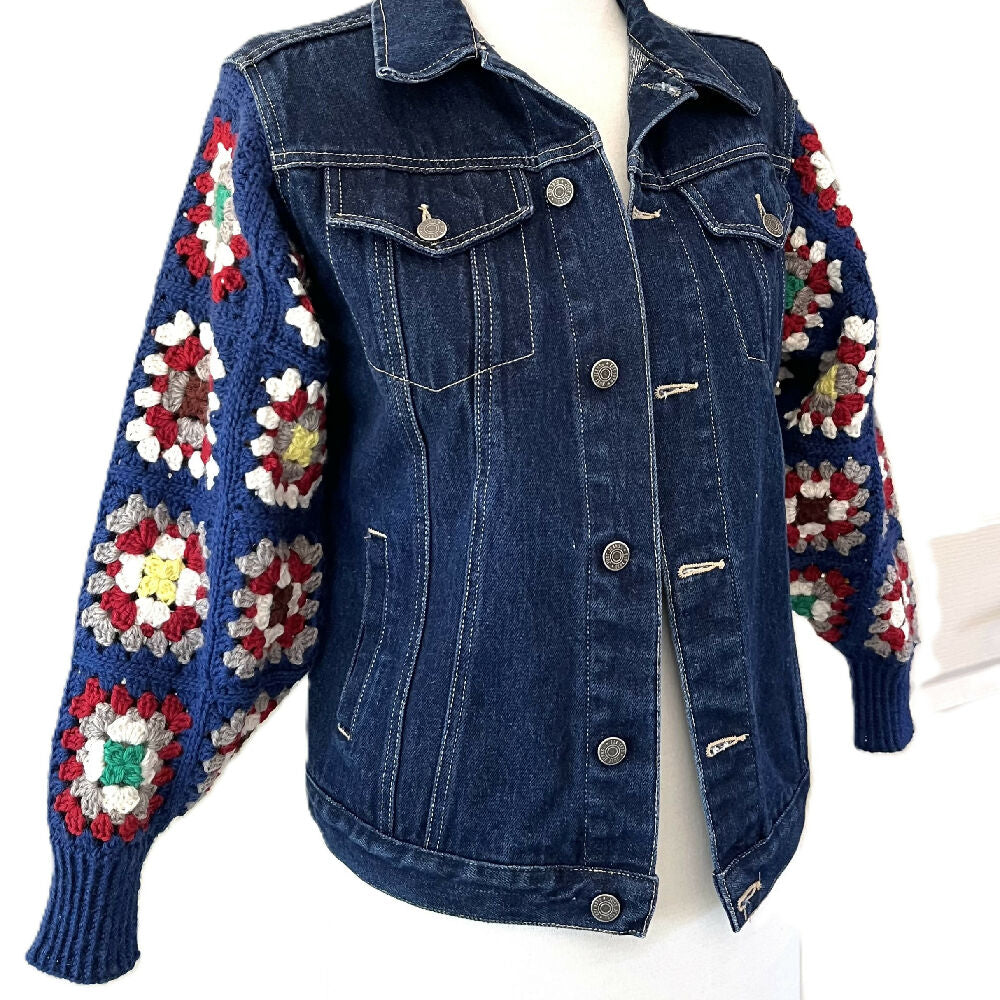 ジャケット・アウター DISCOVERED CROCHET DENIM BLOUSON 2025SS DISCOVERED（ディスカバード）の「CROCHET DENIM BLOUSON（デニム