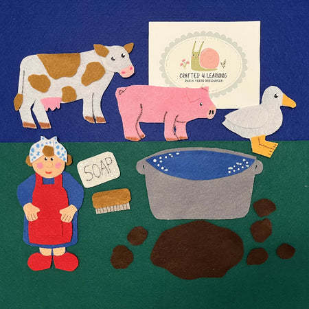 Mrs Wishy Washy Felt Board Set