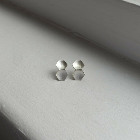 handmade double hex domed studs