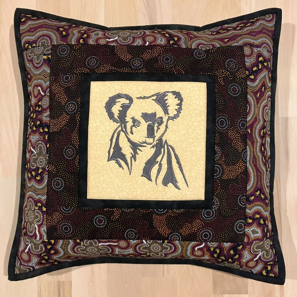 SALE cushion cover handmade Australian native & dogs