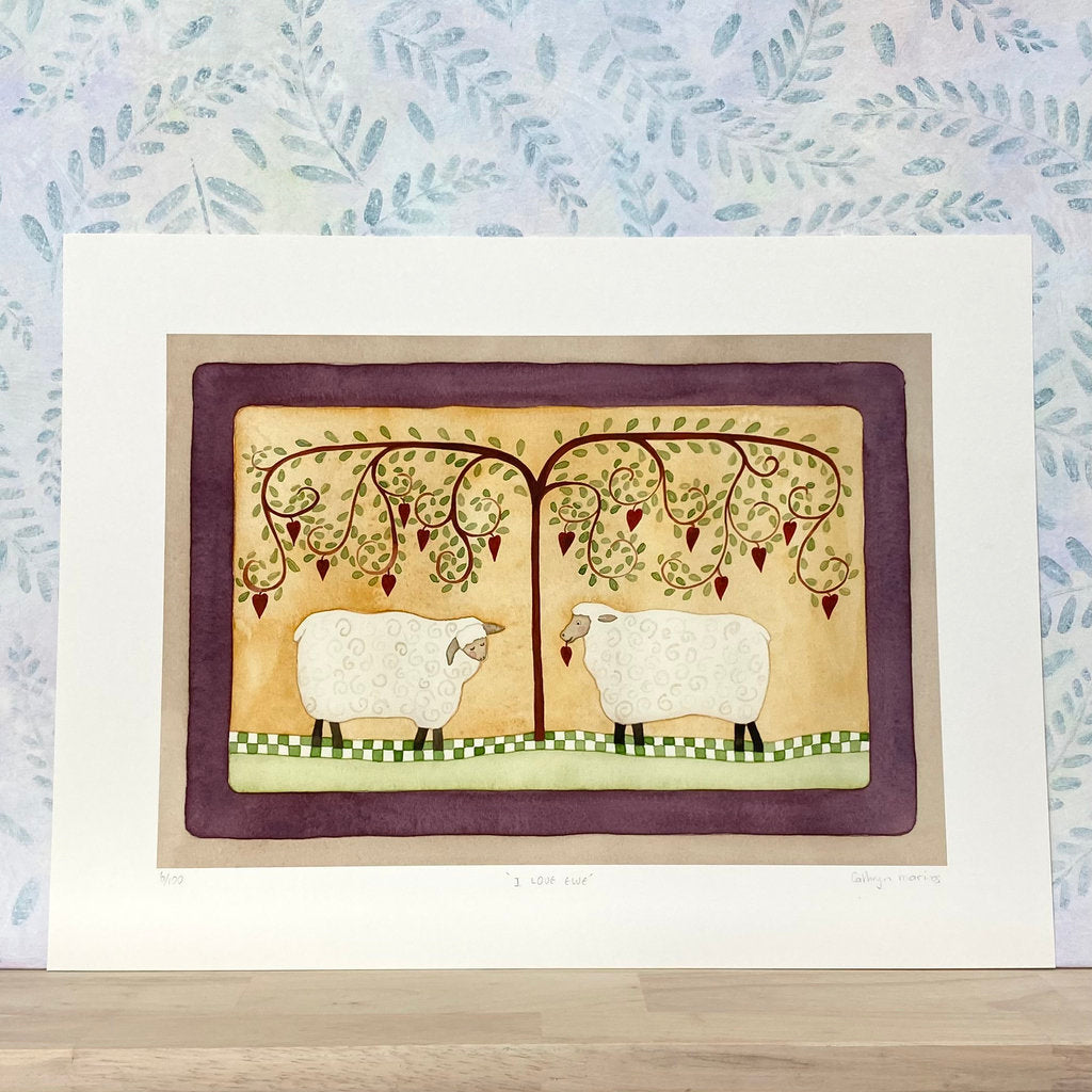 Quirky Limited Edition Print for Lovers and Sweethearts (r21-luvu)