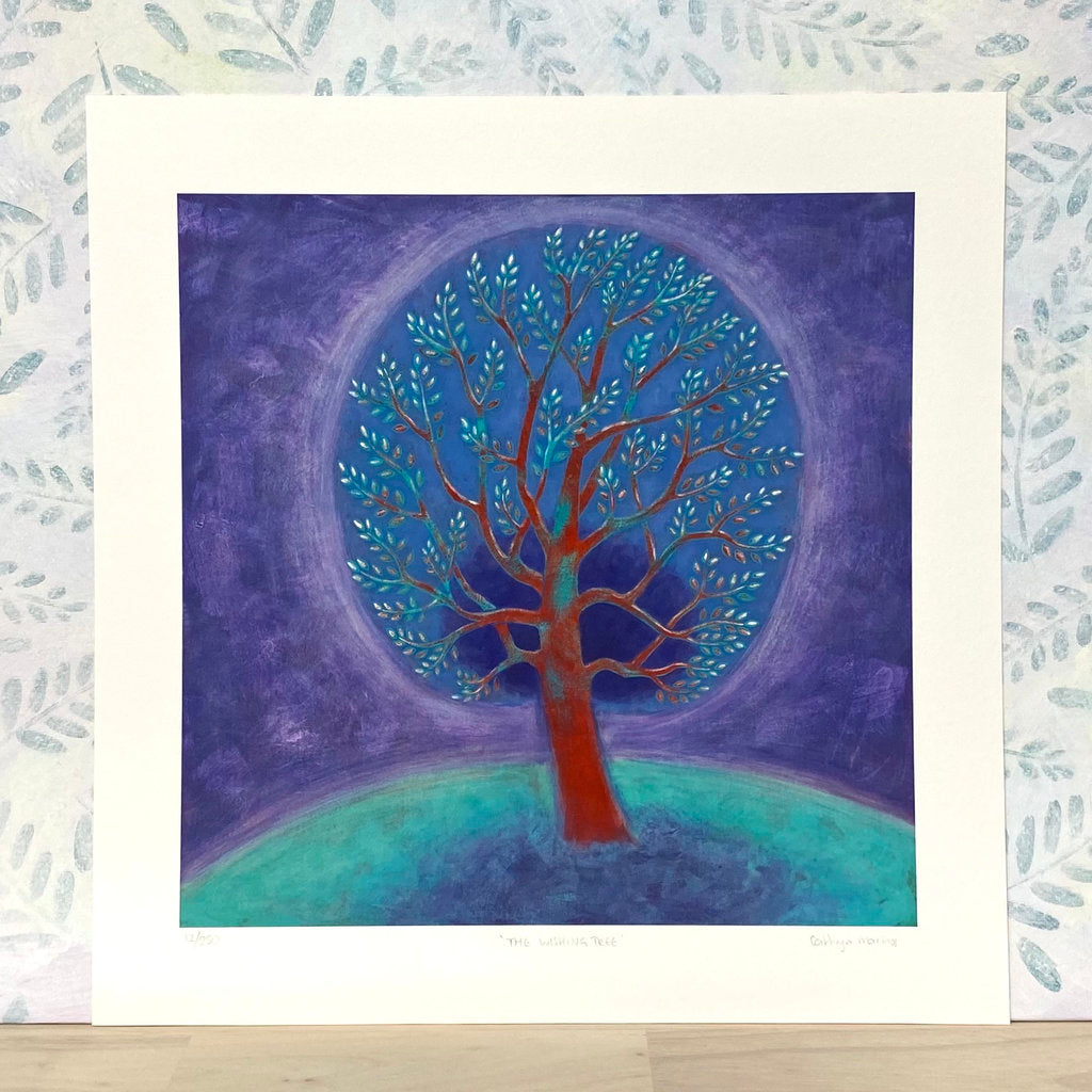 Magical Tree in the Moonlight - Premium Art Print
