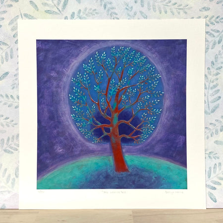 Magical Tree in the Moonlight - Premium Art Print