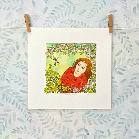A Garden, a Girl and a Spider - Print (S12-lula)