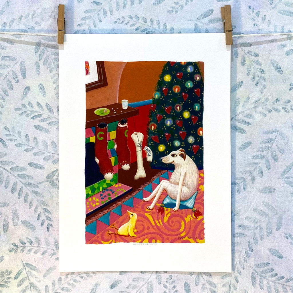 Doggy Surprise - A Dog Lover’s Art Print (R8-mais)
