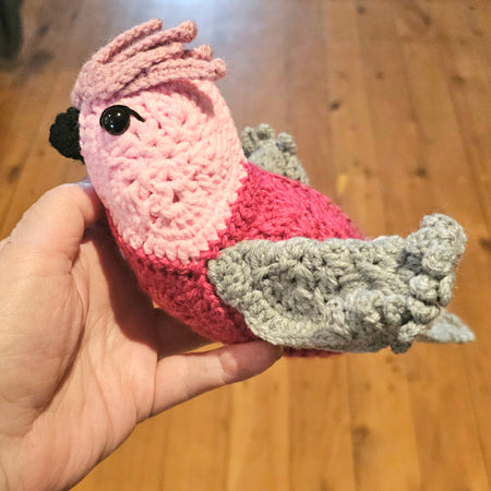 Crocheted Bird - Galah