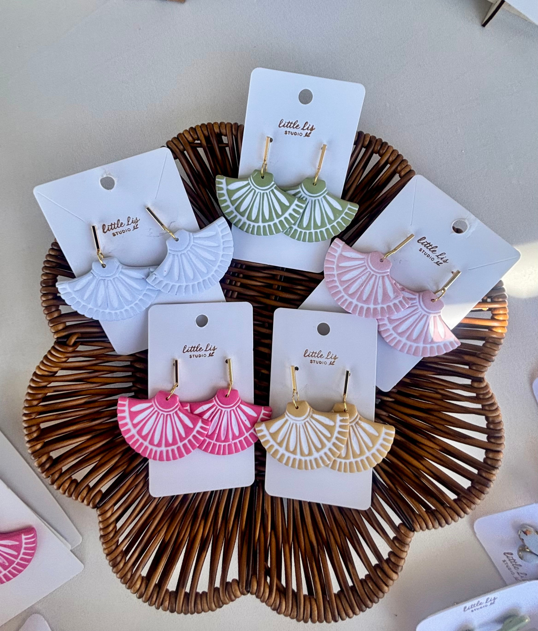 "Georgia" - Inlay Dangle Earring