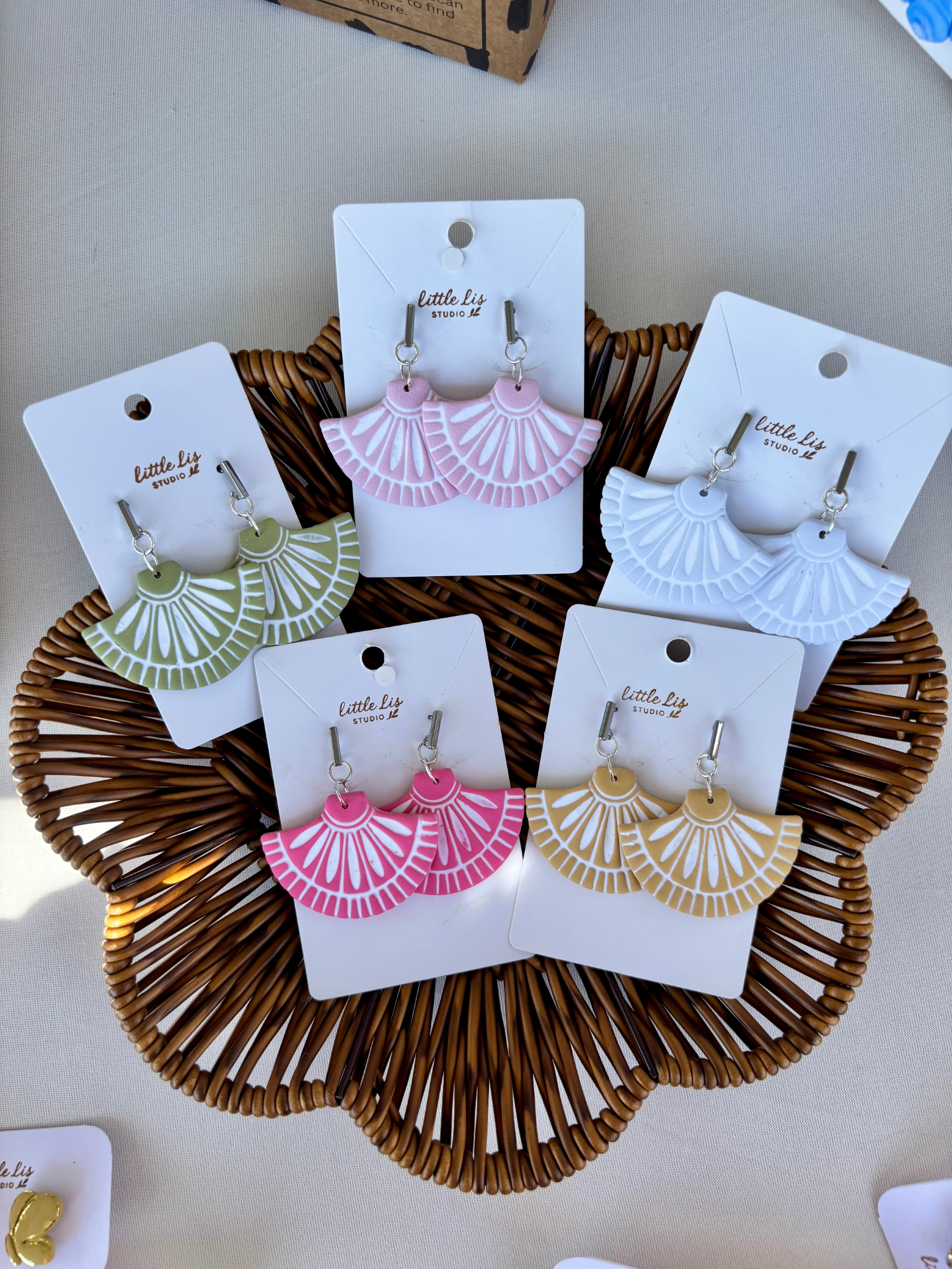 "Georgia" - Inlay Dangle Earring