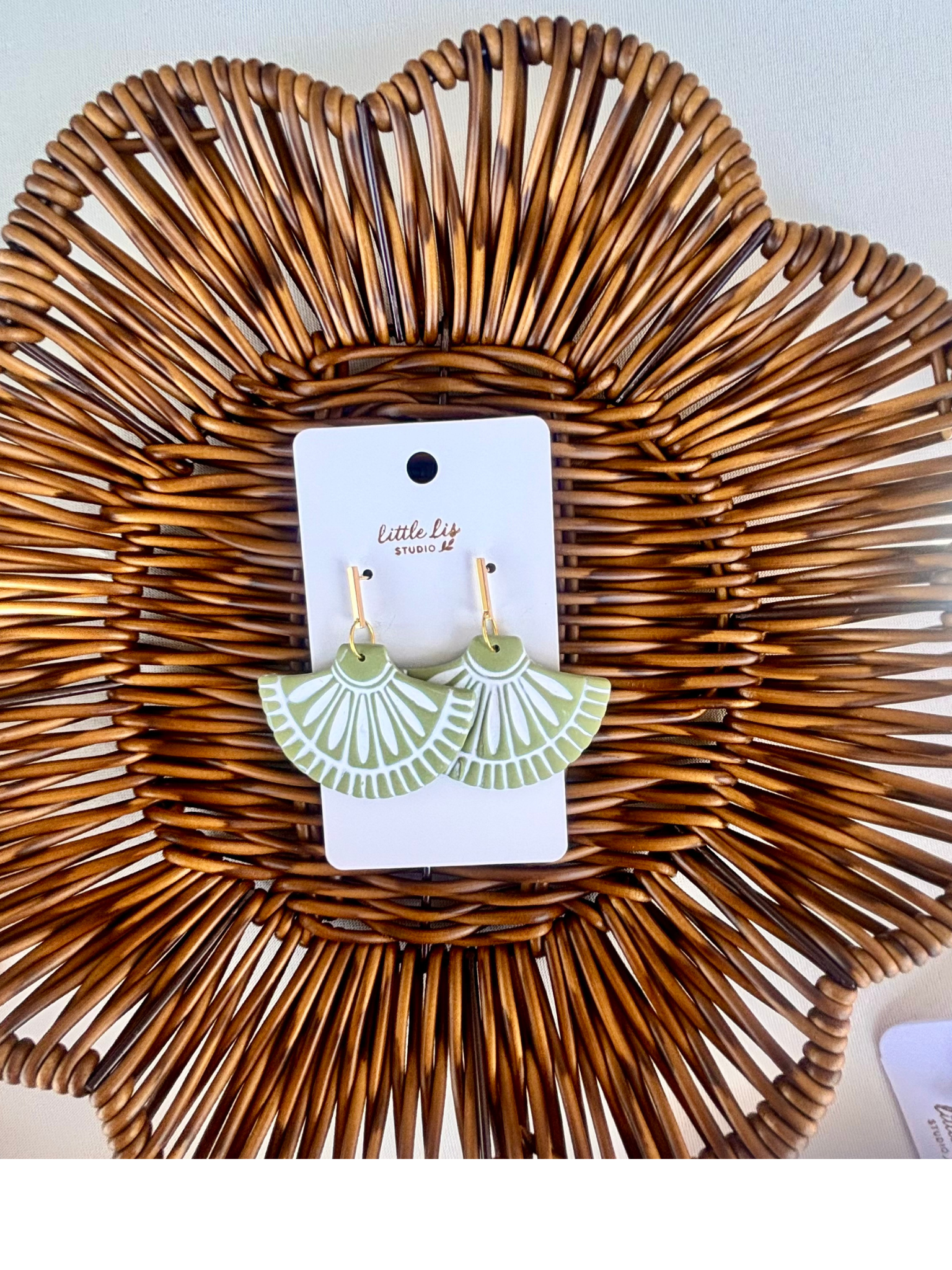 "Georgia" - Inlay Dangle Earring