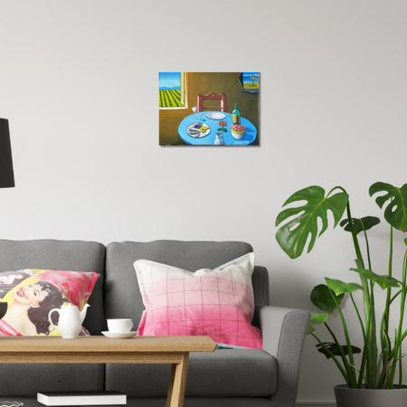 STILL LIFE AT THE VINEYARD original acrylic art painting (40x30cm)