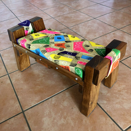 Wellness Stool 5 - Wooden Yoga Meditation Stool handmade