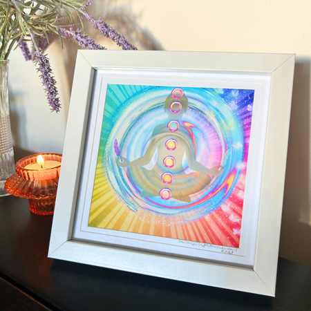 Grace Chakra Glow - Original Artwork Framed Print