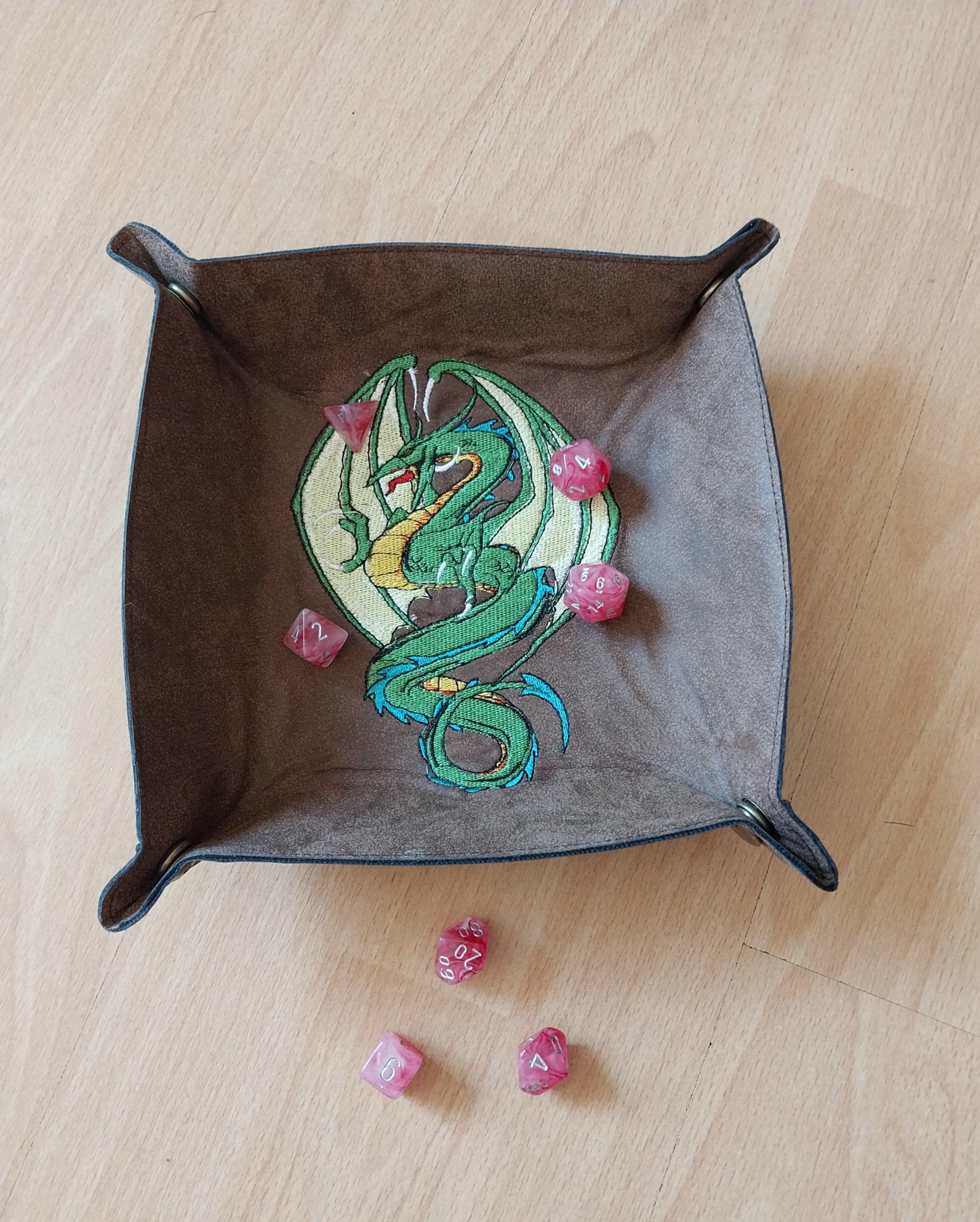 Green Dragon Dice Throw Tray