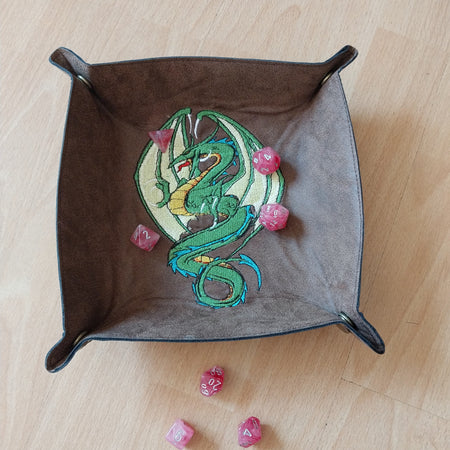 Green Dragon Dice Throw Tray