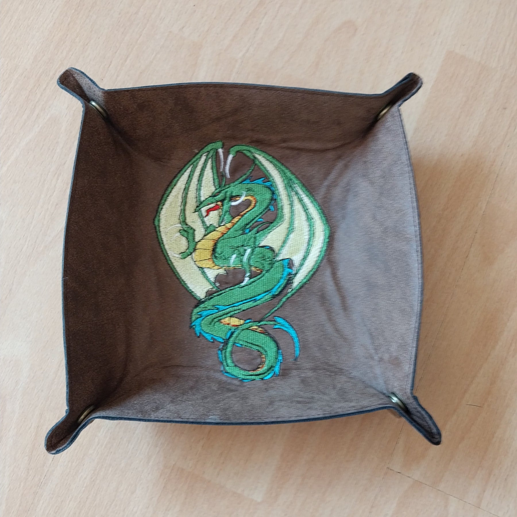 Green Dragon Dice Throw Tray