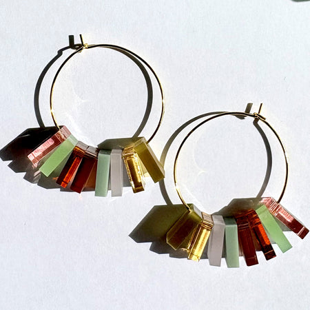 Summer Days 8 piece hoop Green / Amber